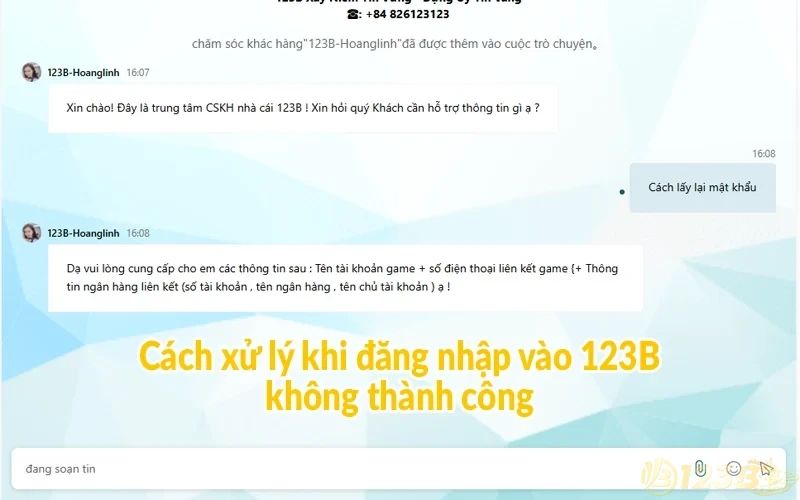 Đăng nhập 123B - Thực hiện thành công chỉ với 1 phút 4 Cách xử lý khi đăng nhập vào 123B không thành công
