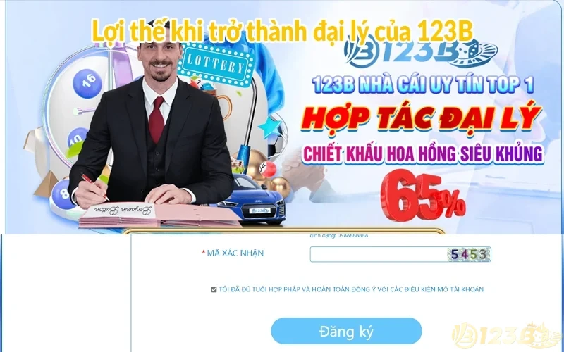 Đại lý 123B - Cơ hội nhận hoa hồng hấp dẫn mỗi tháng 2 Lợi thế khi trở thành đại lý của 123B