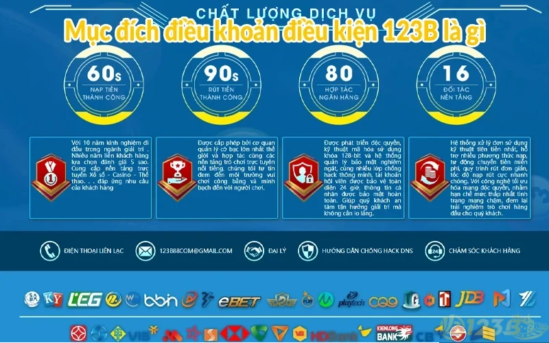 Điều khoản điều kiện 123B - Tuân thủ khi tham gia cá cược 1 Mục đích điều khoản điều kiện 123B là gì