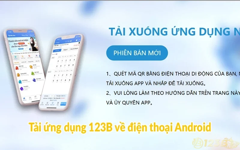 Hướng dẫn tải app 123B về điện thoại Android và iOS 2 Tải app 123B về điện thoại Android