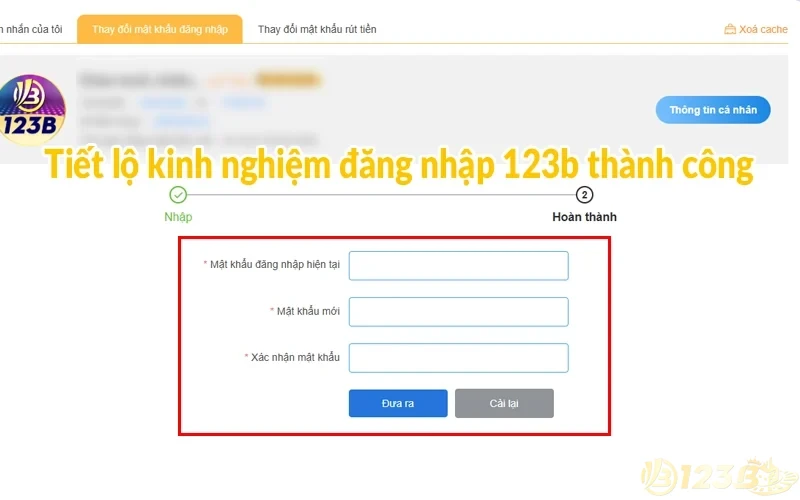 Đăng nhập 123B - Thực hiện thành công chỉ với 1 phút 3 Tiết lộ kinh nghiệm đăng nhập 123b thành công
